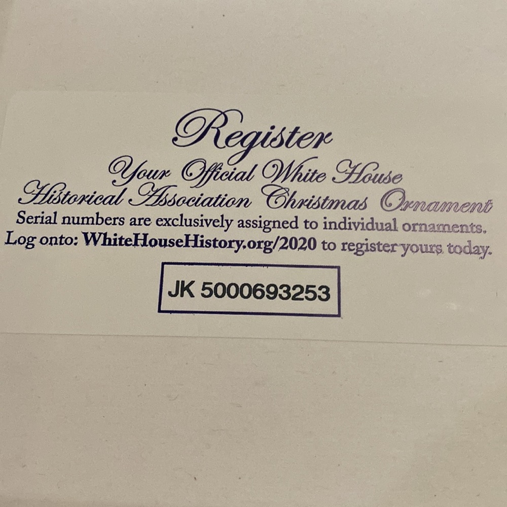 2020 White House Kennedy Christmas Ornament - Picture 7 of 7